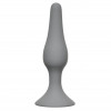 Серая анальная пробка Slim Anal Plug XL - 15,5 см.