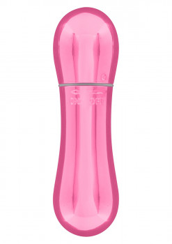 Розовый мини-вибромассажер Mini Vibrating Massager - 8 см.