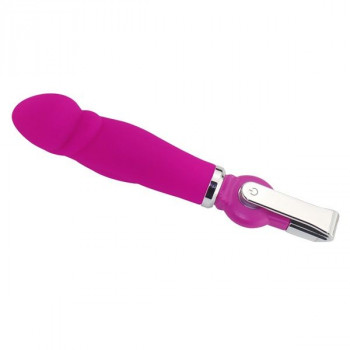 Розовый вибратор Alice 20-Function Penis Vibe - 17,5 см.