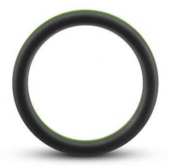Черно-зеленое эрекционное кольцо Silicone Go Pro Cock Ring