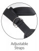 Кофейный страпон на виниловых трусиках Strap-on Harness Cock - 17,8 см.